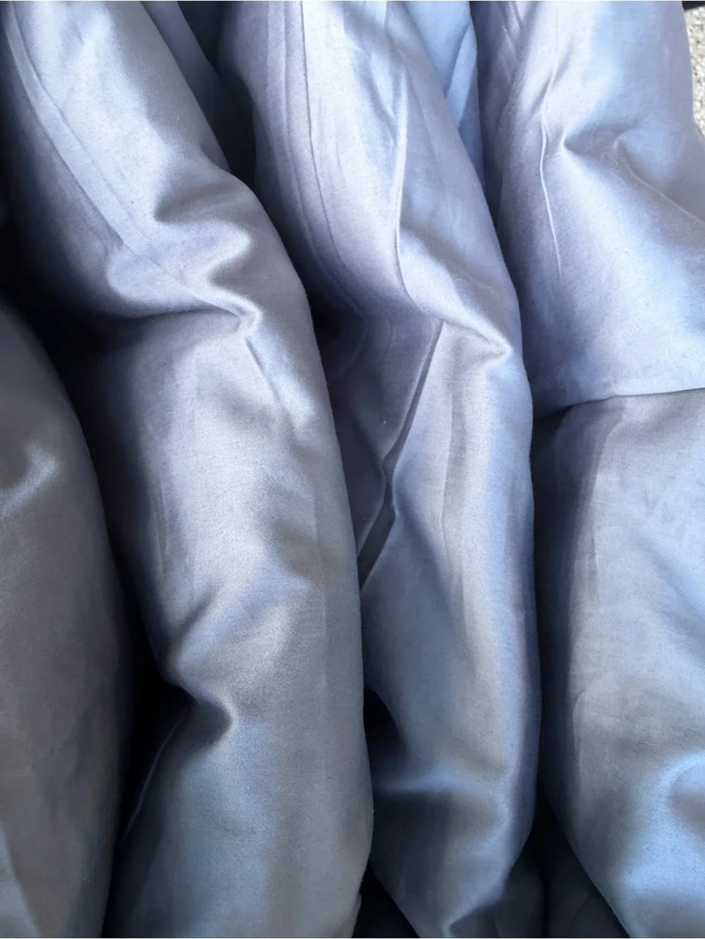 Quince NWOT Cotton Sateen Comforter in Mineral QUEEN
